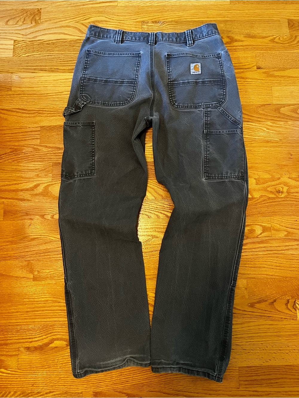 Vintage Carhartt Men's Grey Carpenter Pnats